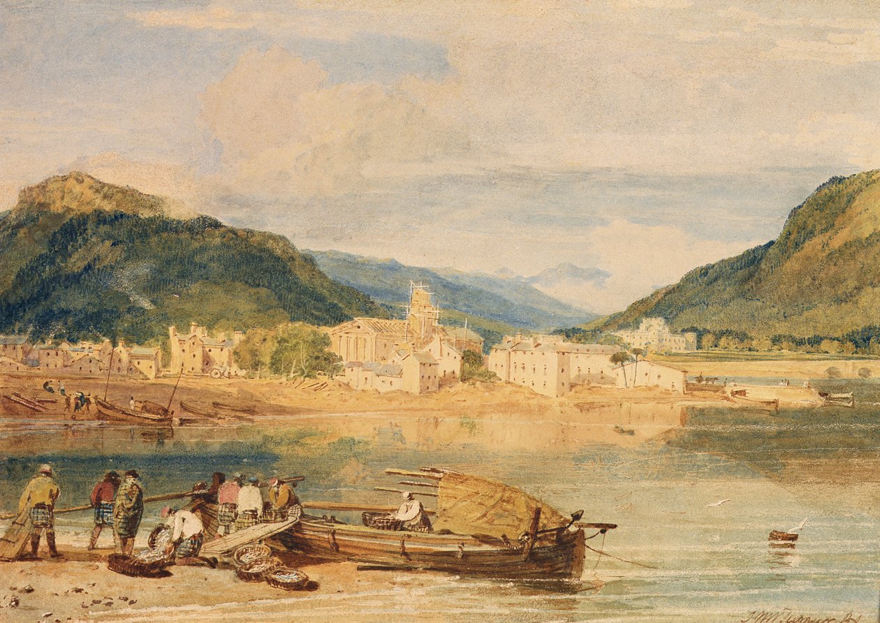 Inverary ، Loch Fyne ، Argyllshire ، ج 1802 (ألوان مائية على ورق) بواسطة جوزيف مالورد وليام تورنر