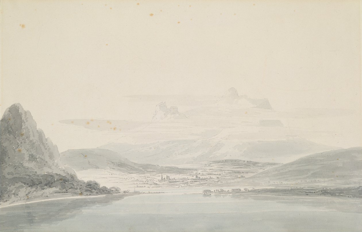 منظر طبيعي ، بعد جون روبرت كوزنس (1752-99) (قلم رصاص وألوان مائية على ورق) بواسطة جوزيف مالورد وليام تورنر
