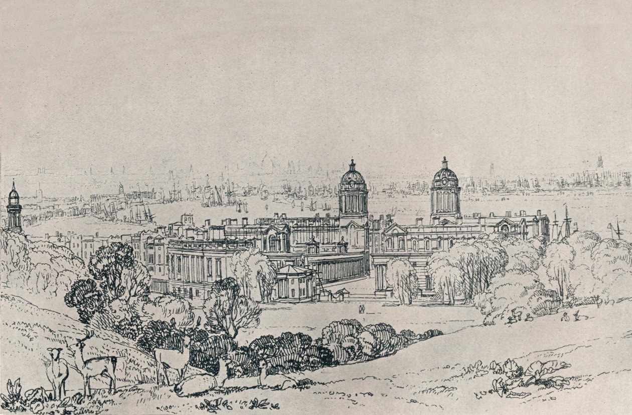 لندن من غرينيتش بارك ، c1809 ، 1923 بواسطة جوزيف مالورد وليام تورنر