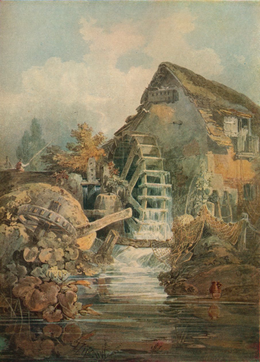 مارفورد ميل ، دينبيشاير ، c1795 بواسطة جوزيف مالورد وليام تورنر
