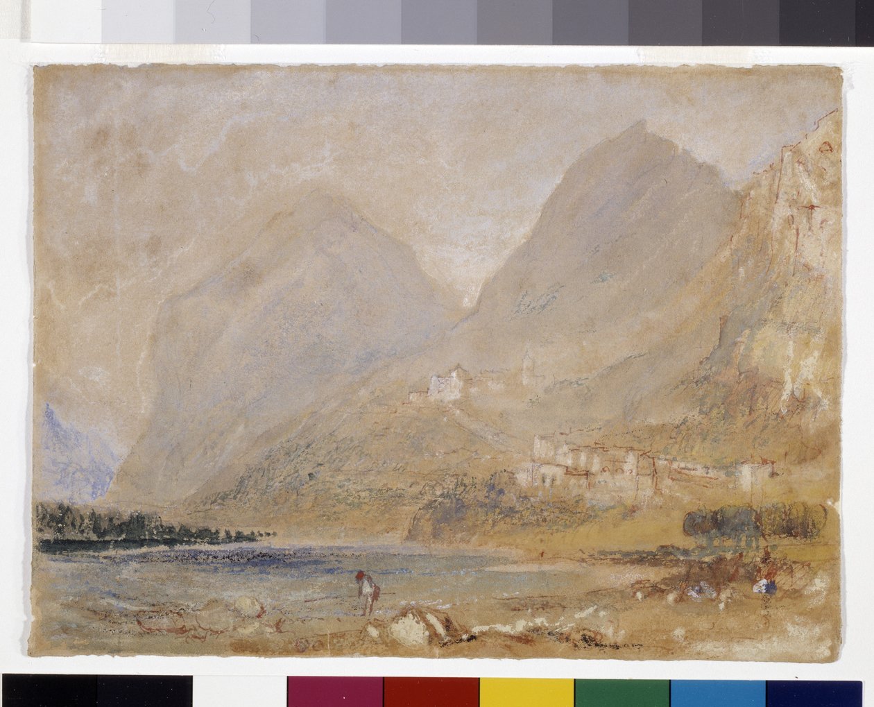 Martinswand ، بالقرب من إنسبروك (ألوان مائية وغواش على ورق رمادي) بواسطة جوزيف مالورد وليام تورنر