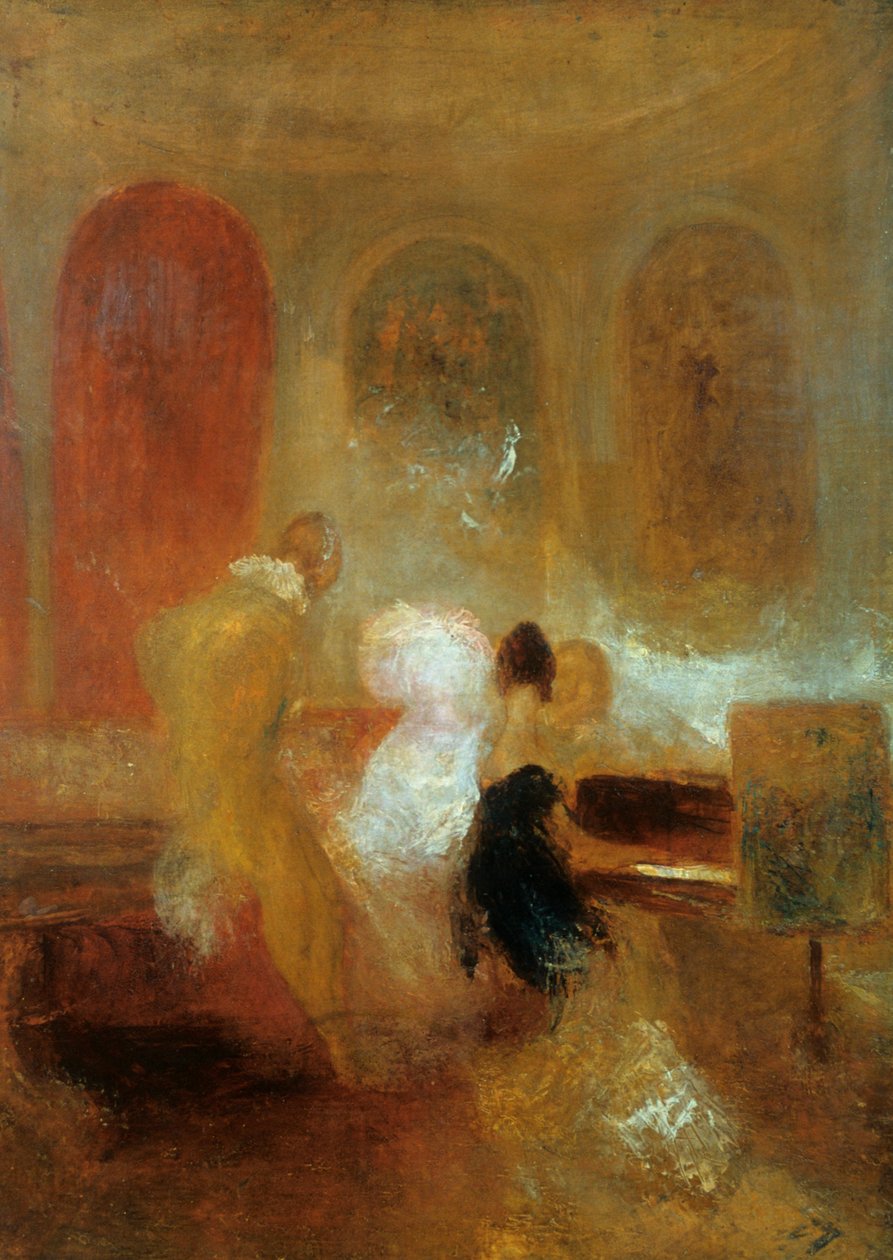 حفلة موسيقية ، قلعة إيست كاوز ، c1835 بواسطة جوزيف مالورد وليام تورنر