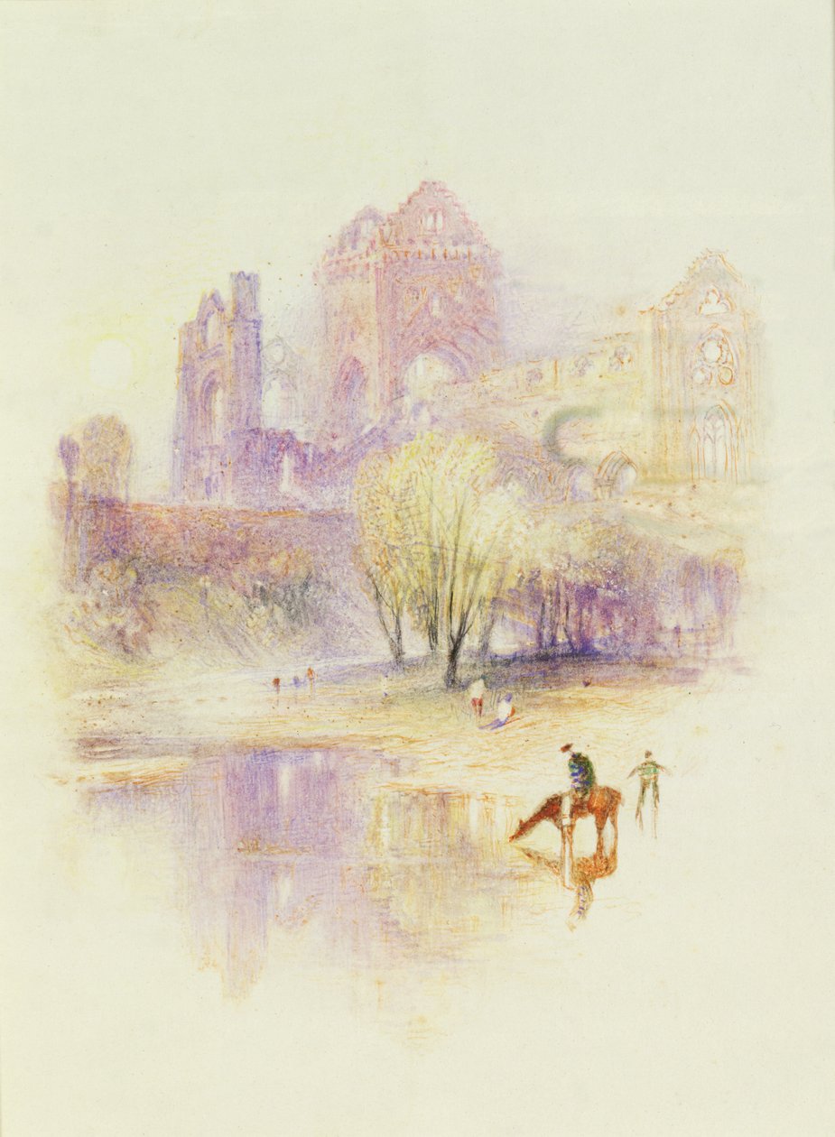 New Abbey ، بالقرب من Dumfries (باستيل على ورق) بواسطة جوزيف مالورد وليام تورنر