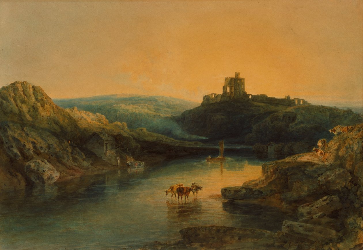 قلعة نورهام: صباحًا ، 1797 (قلم رصاص وألوان مائية على ورق) بواسطة جوزيف مالورد وليام تورنر