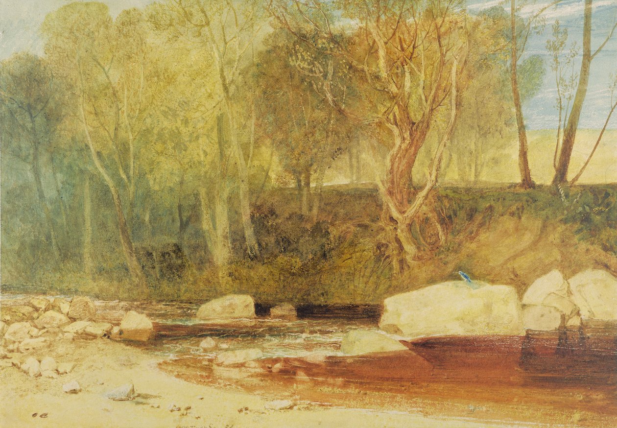 في واشبورن ، حوالي عام 1815 (ألوان مائية وجرافيت مع إبراز أبيض على الورق) بواسطة جوزيف مالورد وليام تورنر