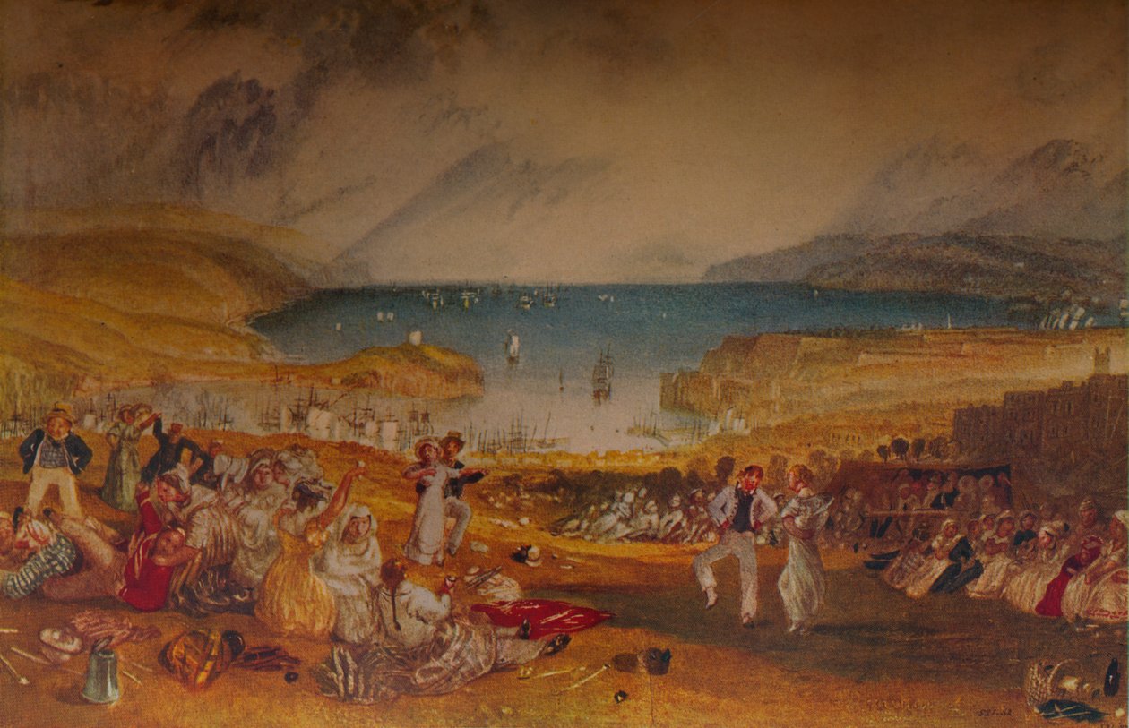 بليموث ، ديفونشاير ، c1830 بواسطة جوزيف مالورد وليام تورنر
