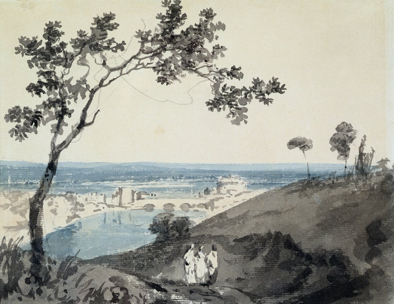 روما ، بعد ريتشارد ويلسون (1714-1782) (قلم رصاص وألوان مائية على ورق) بواسطة جوزيف مالورد وليام تورنر
