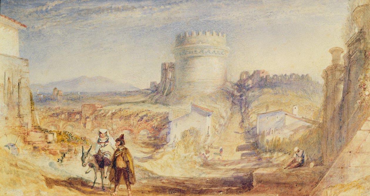 روما ، قبر سيسيليا ميتيلا ، حوالي عام 1824 (ألوان مائية على ورق) بواسطة جوزيف مالورد وليام تورنر