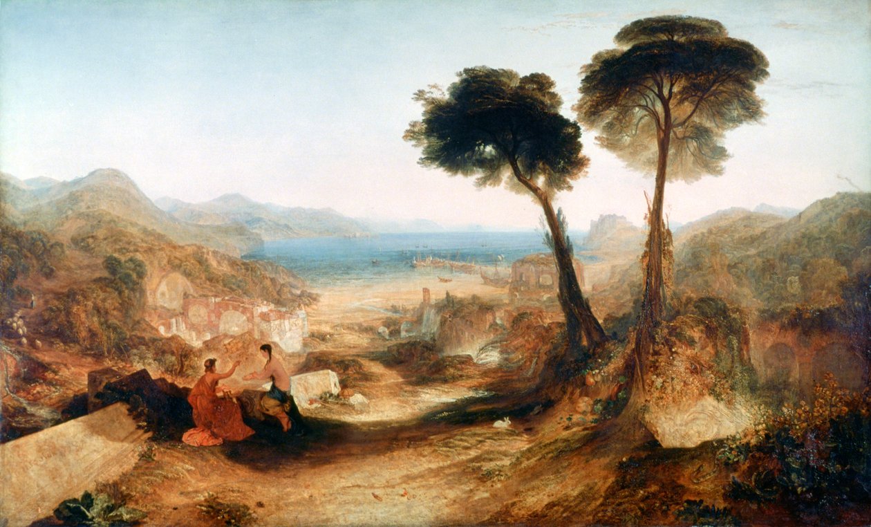 خليج بايا ، مع أبولو و العرافة ، c1823. بواسطة جوزيف مالورد وليام تورنر