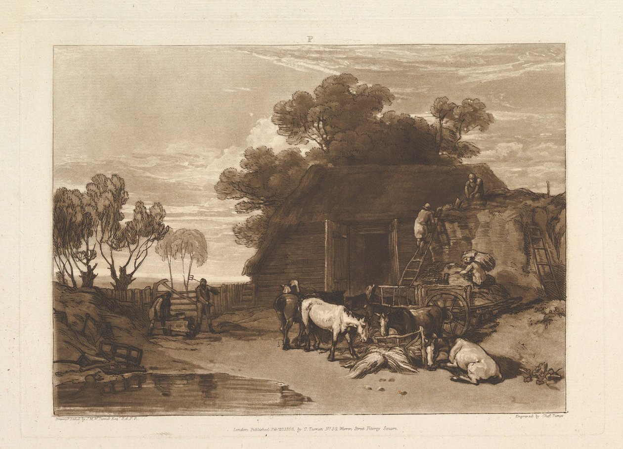 سترو يارد ليبر ستوديوروم ، الجزء الثاني ، اللوحة 7 ، 20 فبراير 1808. بواسطة جوزيف مالورد وليام تورنر