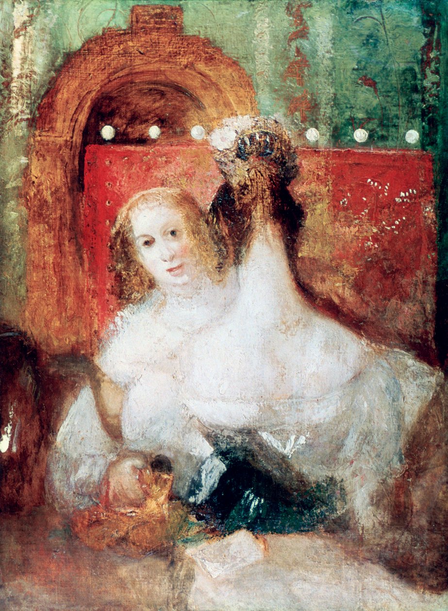 امرأتان بحرف ، c1830 بواسطة جوزيف مالورد وليام تورنر