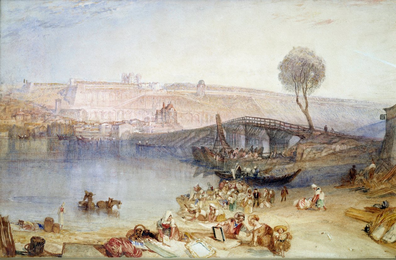 منظر لموقع وقلعة سان جيرمان أونلاي. لوحة جوزيف مالورد ويليام تورنر (1775-1851) بواسطة جوزيف مالورد وليام تورنر