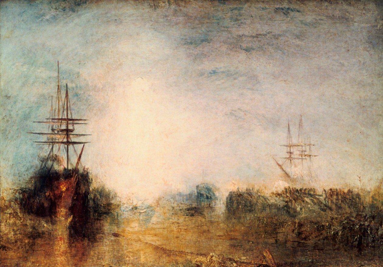 صيد الحيتان المغلي المتشابك في الجليد المعيب ، السعي إلى تطهير أنفسهم ، 1846 بواسطة جوزيف مالورد وليام تورنر