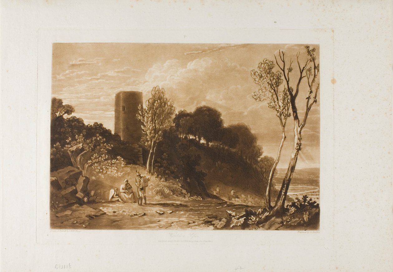 Winchelsea، Sussex، Plate 42 من LIBER STUDIORUM بواسطة جوزيف مالورد وليام تورنر