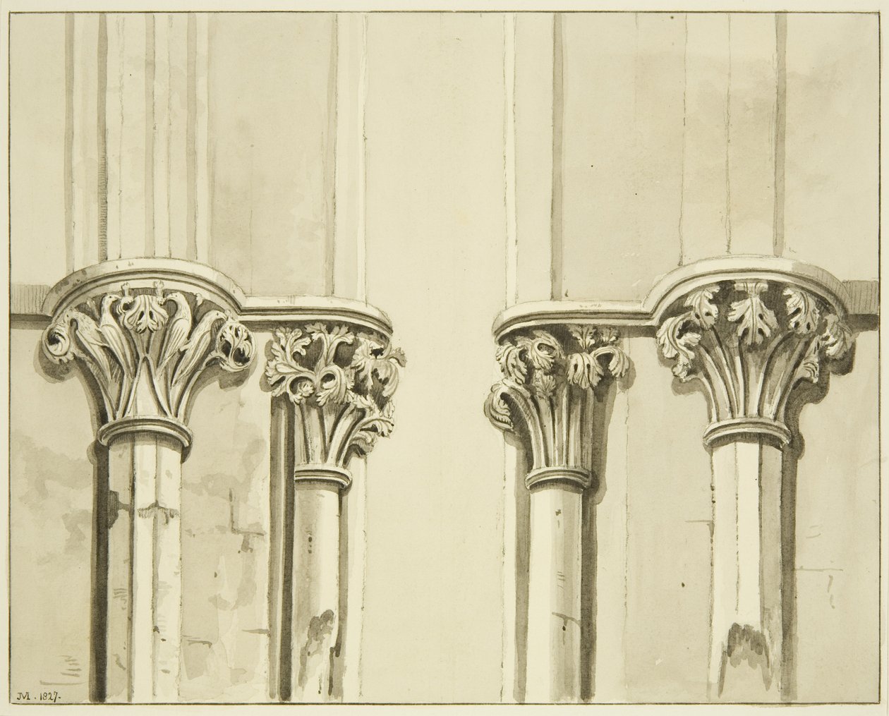 Four capitals close to the vestry doorway of St Mark