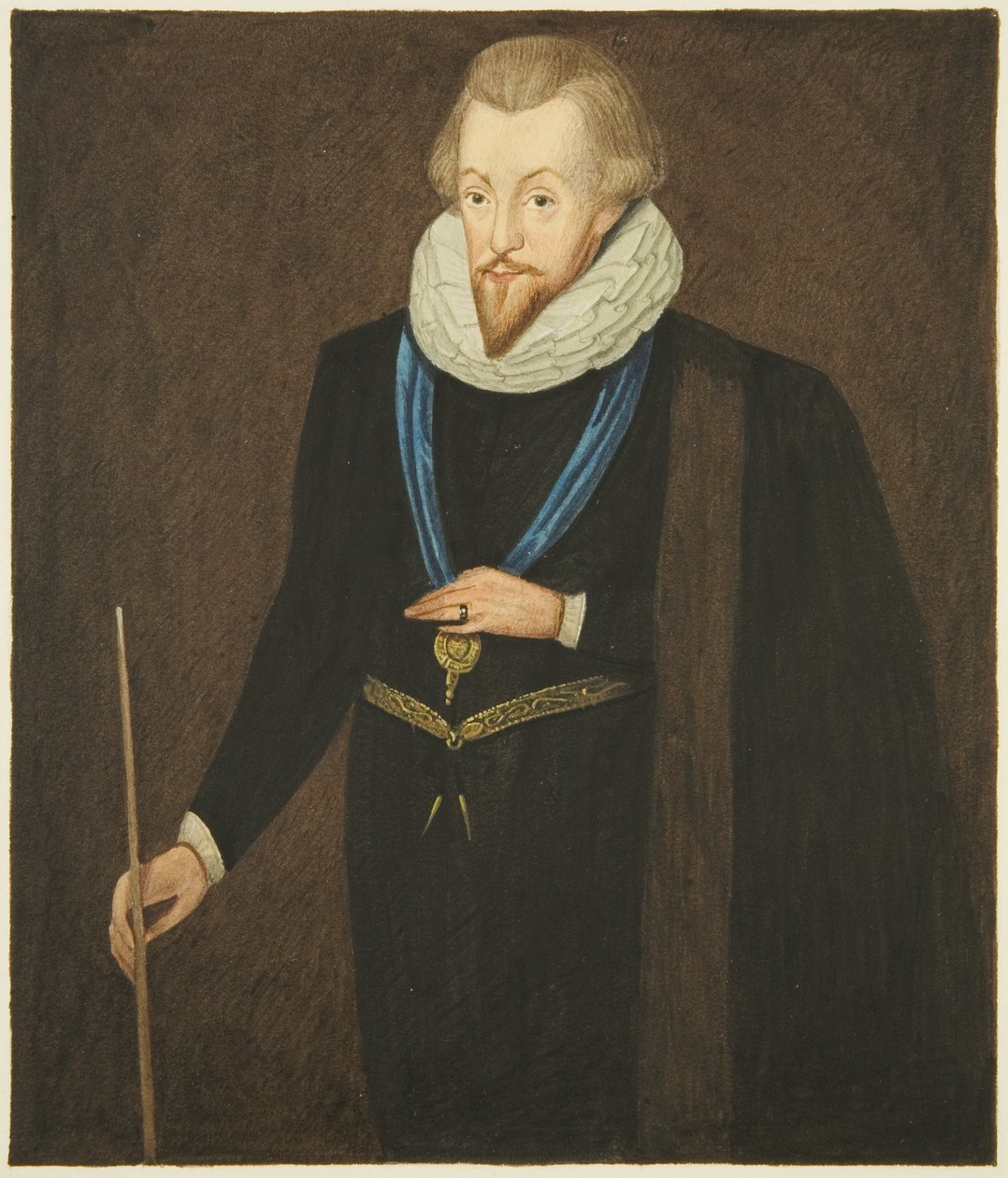 Portrait in the Council House of Robert Cecil, Earl of Salisbury (watercolor on paper) بواسطة جوزيف مانينغ