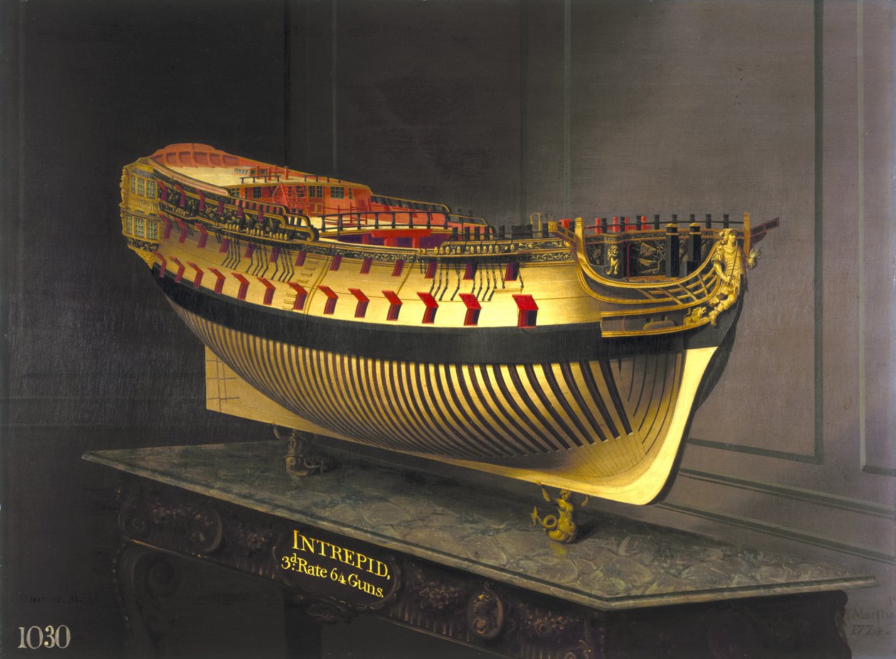 HMS Intrepid ، 1773-75 بواسطة جوزيف مارشال