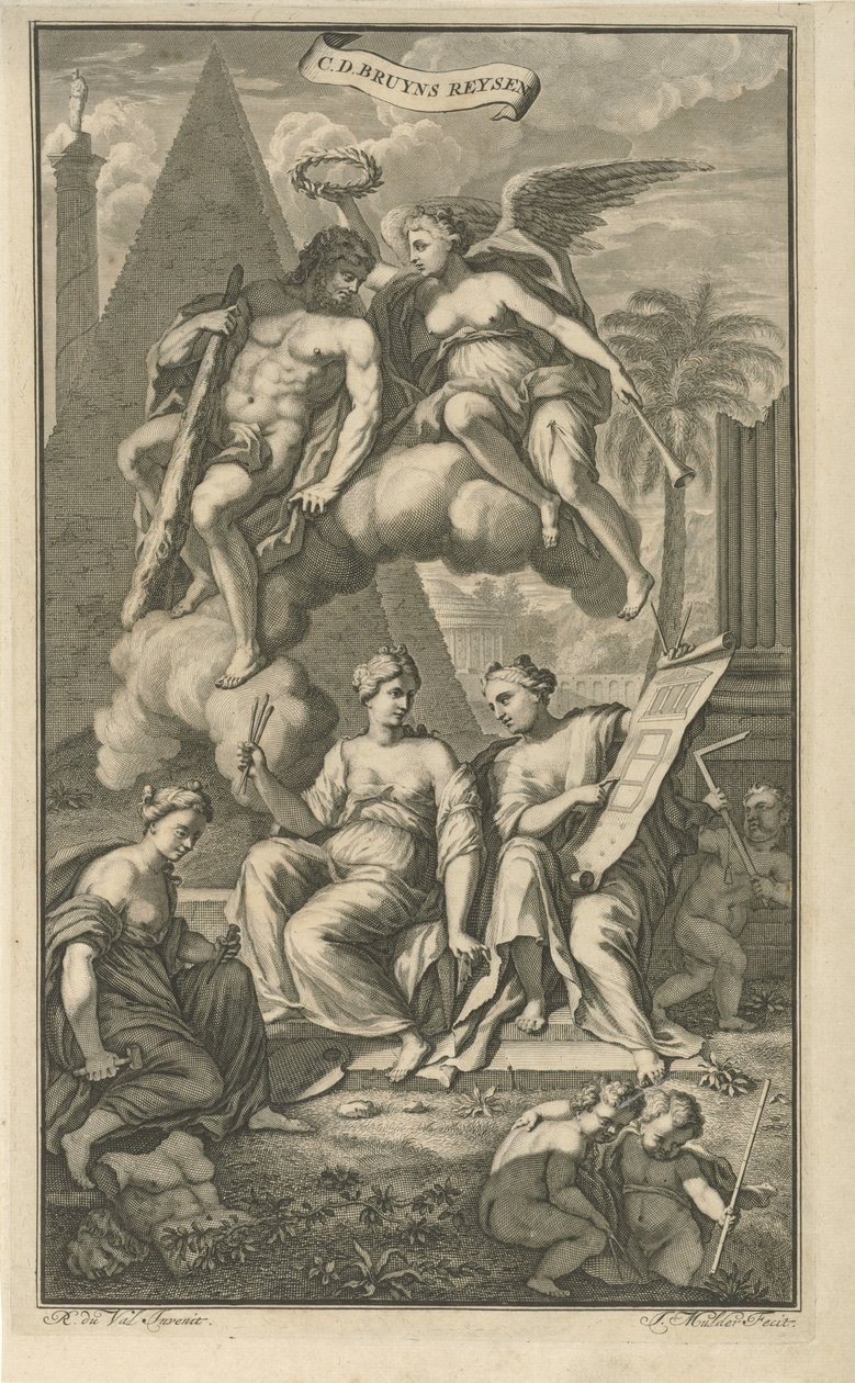 توجت فيكتوريا هرقل صفحة العنوان لـ: Cornelis de Bruyn ، رحلات Cornelis de Bruyn ، عبر الأجزاء الأكثر شهرة في آسيا الصغرى ، 1698 بواسطة جوزيف مولدر