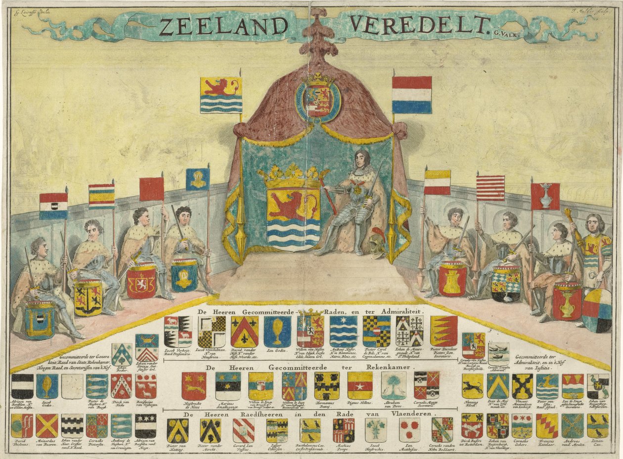 أسلحة وأسماء مجالس زيلاند ومدن زيلاند تحسن Zeeland (العنوان على الكائن) بواسطة جوزيف مولدر