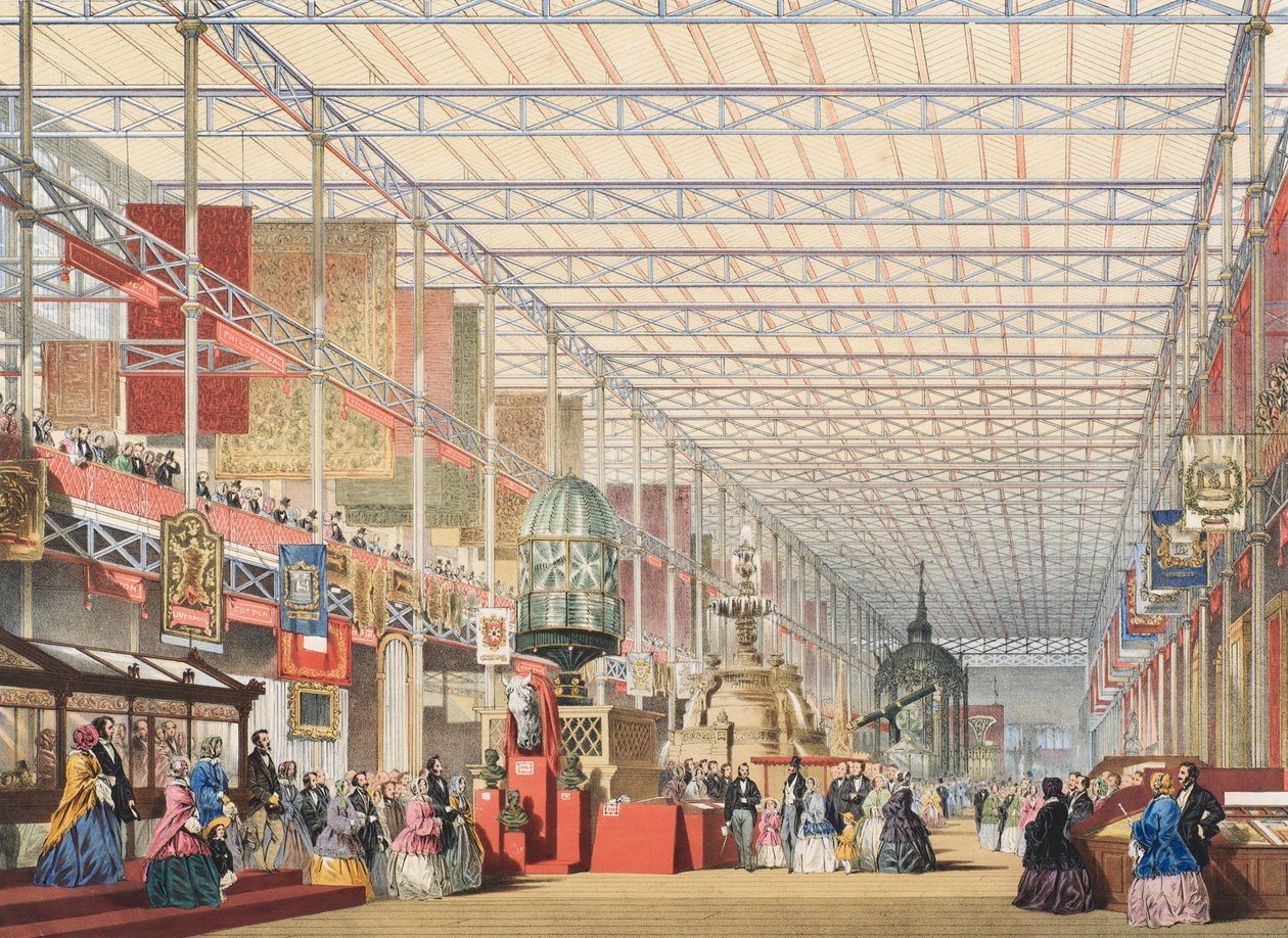 منظر للمعرض الكبير لعام 1851: صحن بريطاني ، 1854 بواسطة جوزيف ناش