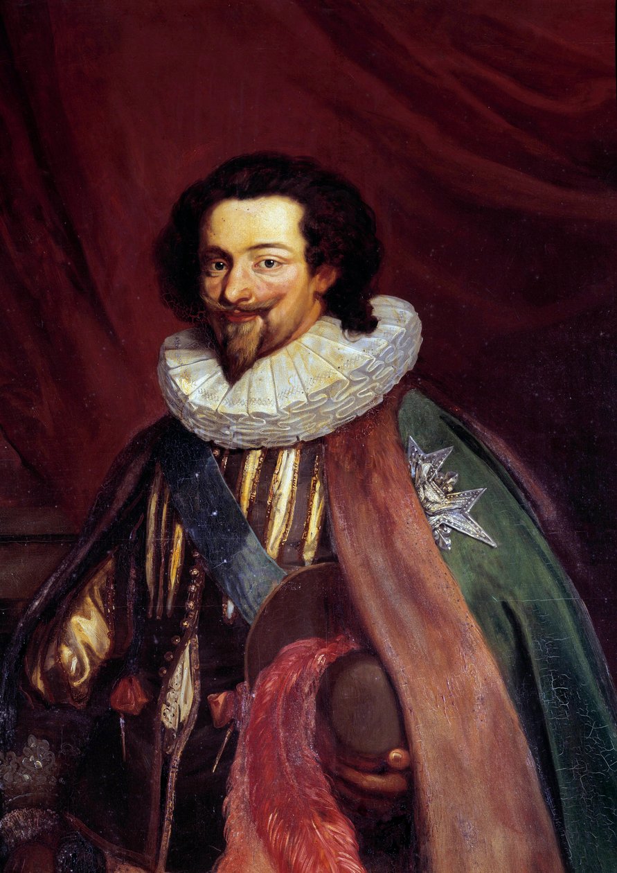 صورة لتشارلز ألبرت ، دوق لوين (1578-1621) لوحة Connetable الصقر العظيم بواسطة جوزيف نيكولاس روبرت فلوري (روبرت فلوري) (1797-1890) 1834 ، 215 × 140 سم. - صورة شخصية تشارلز ألبرت ، دوق لوين (1578-1621) ، كونستابل وغراند فالك بواسطة جوزيف نيكولاس روبرت فلوري