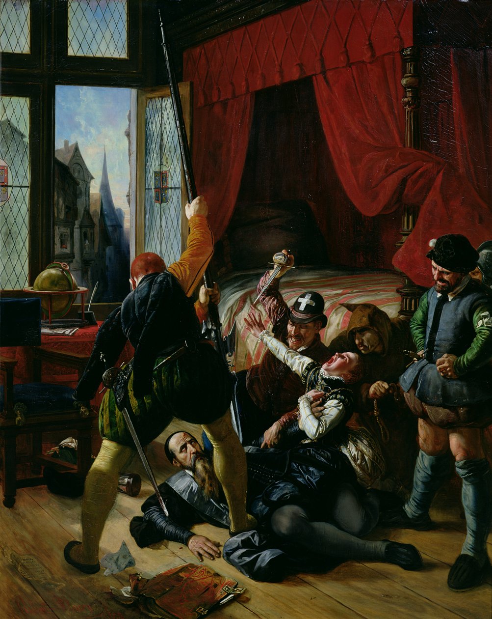 اغتيال بريون ، معلم لأمير كونتي (1558-1614) في مذبحة يوم القديس بارثولوميو في 1572 ، 1833 بواسطة جوزيف نيكولاس روبرت فلوري
