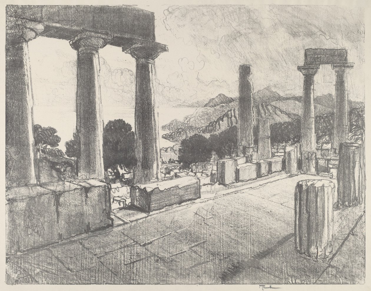 ايجينا ، الغابة السوداء ، 1913. بواسطة جوزيف بينيل