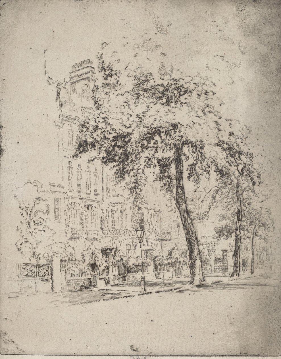 شجرة كبيرة ، Cheyne Walk ، 1906. بواسطة جوزيف بينيل