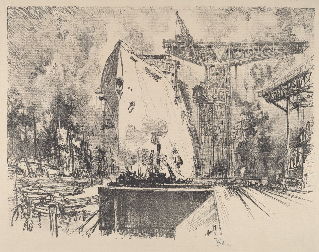 بناء بسمارك ، هامبورغ ، 1914. بواسطة جوزيف بينيل