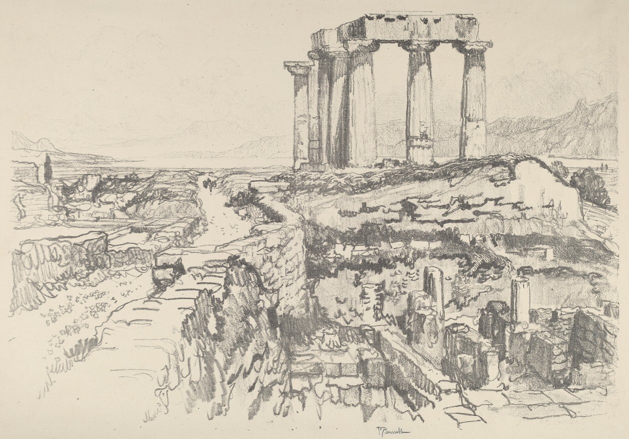 كورنث نحو الخليج عام 1913. بواسطة جوزيف بينيل
