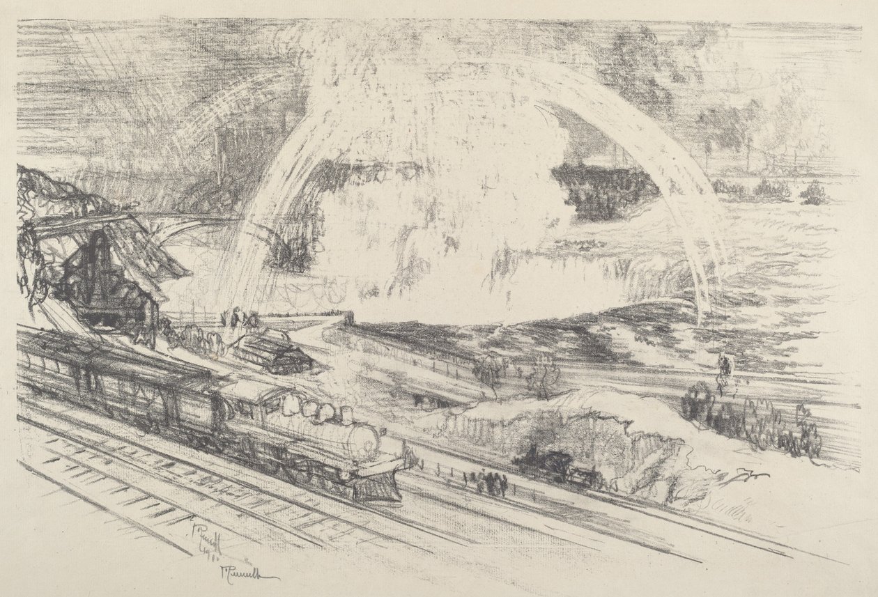 محطة فولز ، نياجرا ، 1910. بواسطة جوزيف بينيل