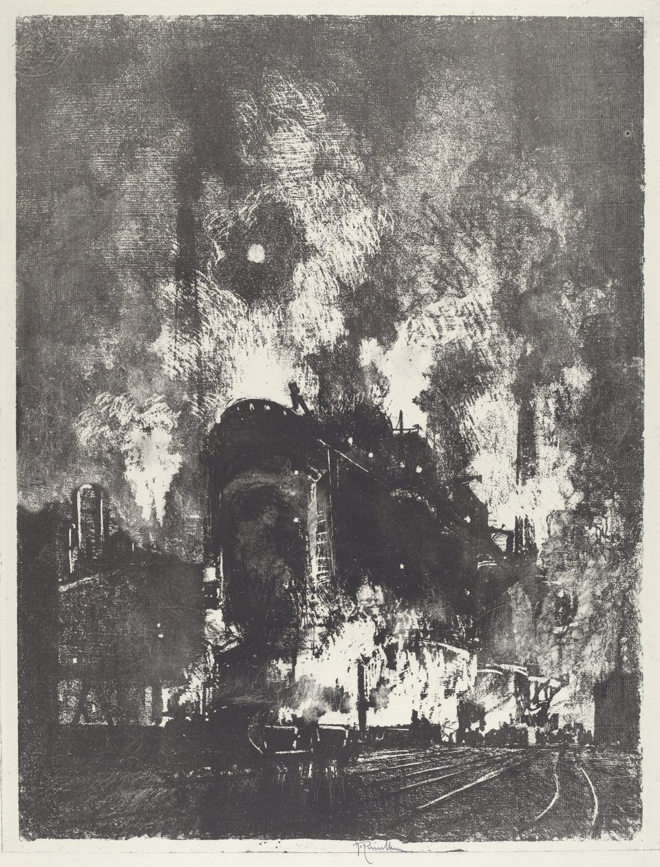 أفران في الليل ، 1916. بواسطة جوزيف بينيل