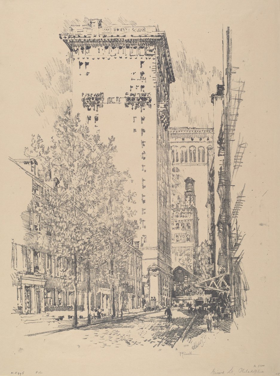 شارع جيرارد ، 1912. بواسطة جوزيف بينيل