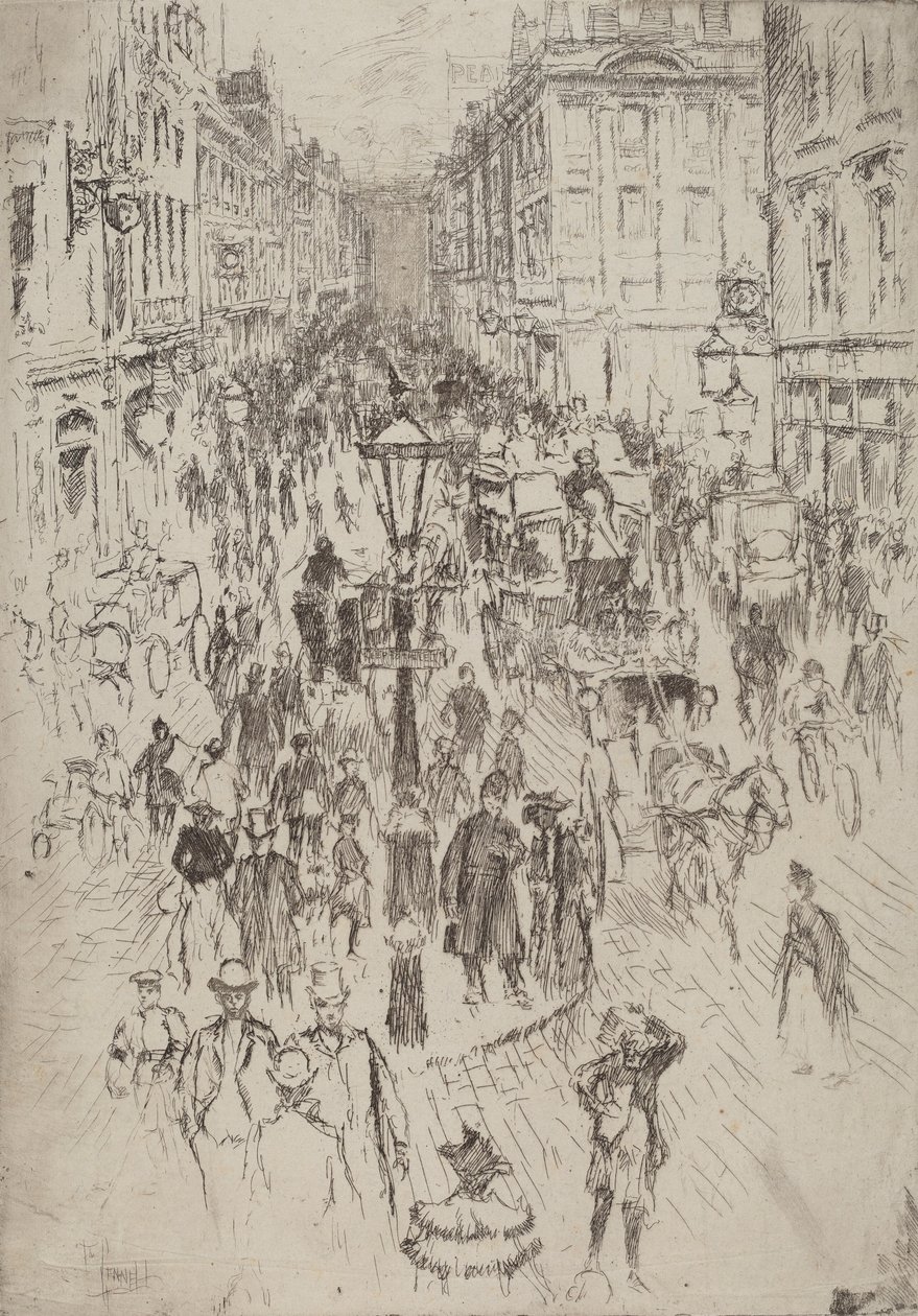 شارع أكسفورد الجديد ، لندن ، 1893. بواسطة جوزيف بينيل
