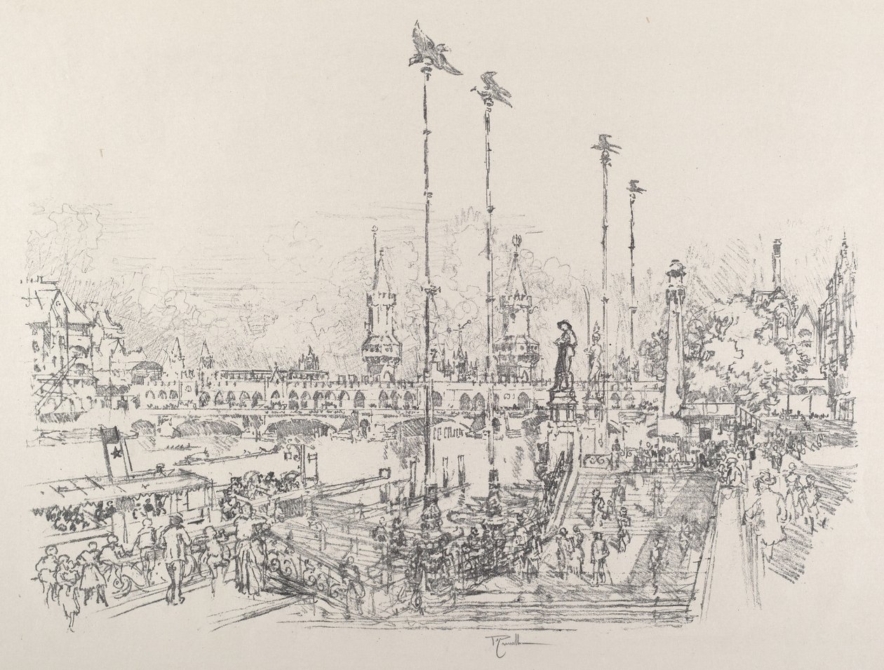 Oberbaum-Brucke ، برلين ، 1921. بواسطة جوزيف بينيل