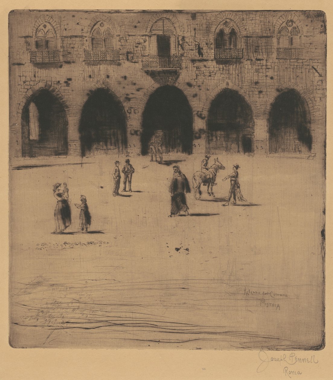 دار البلدية ، بستويا ، 1883. بواسطة جوزيف بينيل