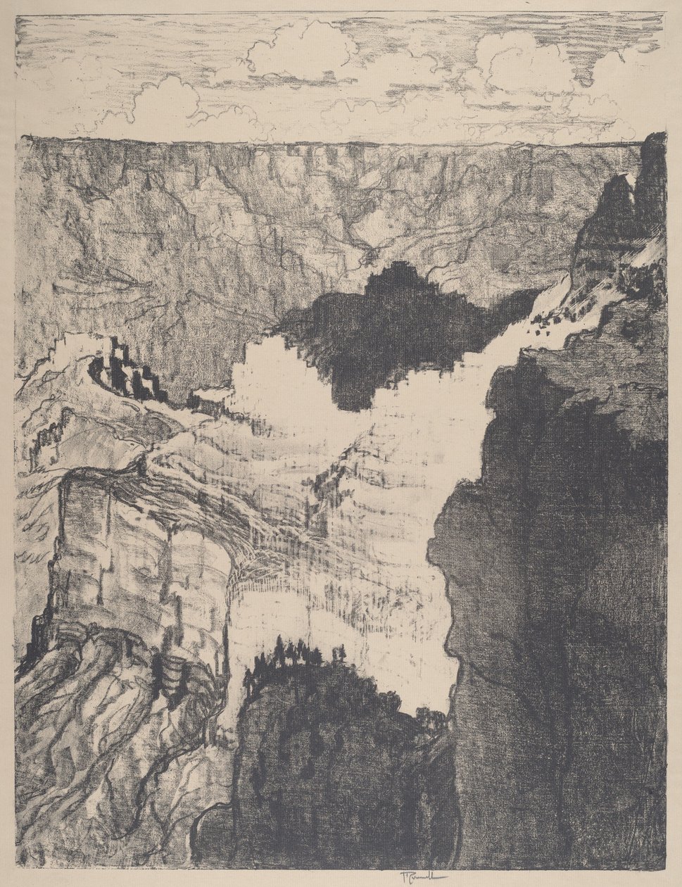 الطريق إلى المدينة البيضاء ، رقم 1 ، 1912. بواسطة جوزيف بينيل