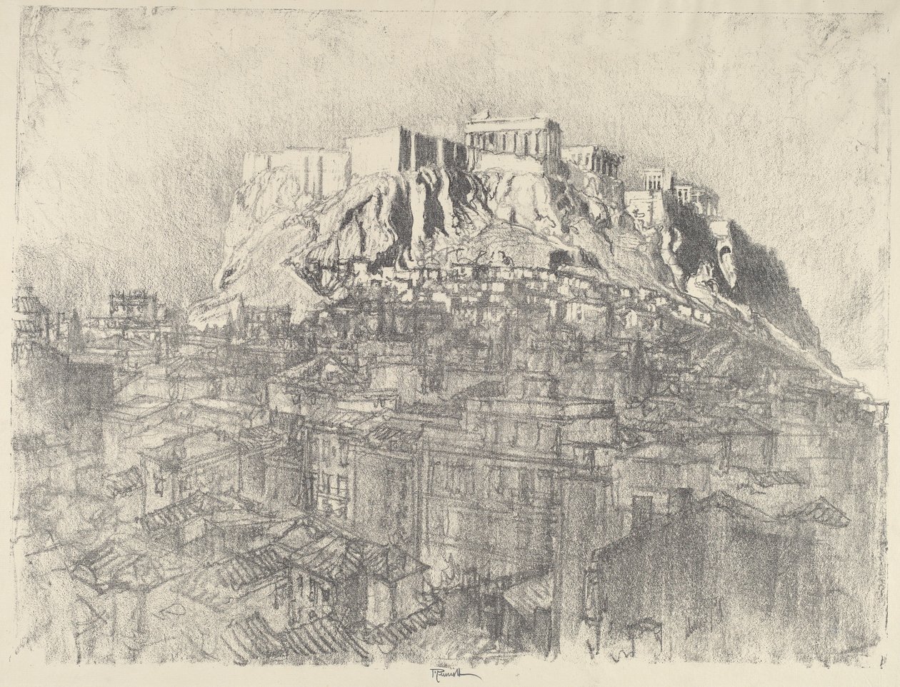 شروق الشمس فوق الأكروبوليس ، 1913. بواسطة جوزيف بينيل