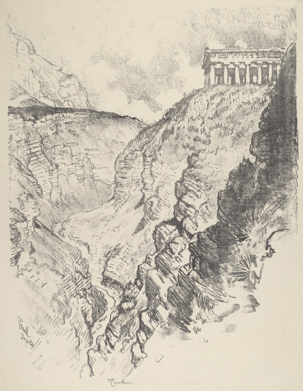 معبد فوق الكنسي ، سيجيستا ، 1913. بواسطة جوزيف بينيل
