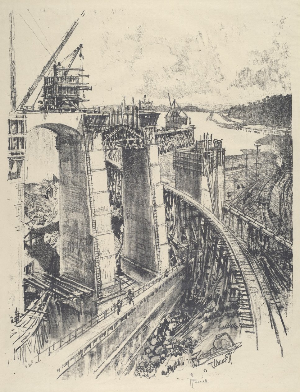 نهج جاتون لوك ، 1912. بواسطة جوزيف بينيل