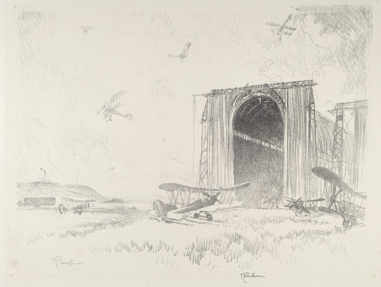 The Balloon-Shed ، 1916. بواسطة جوزيف بينيل