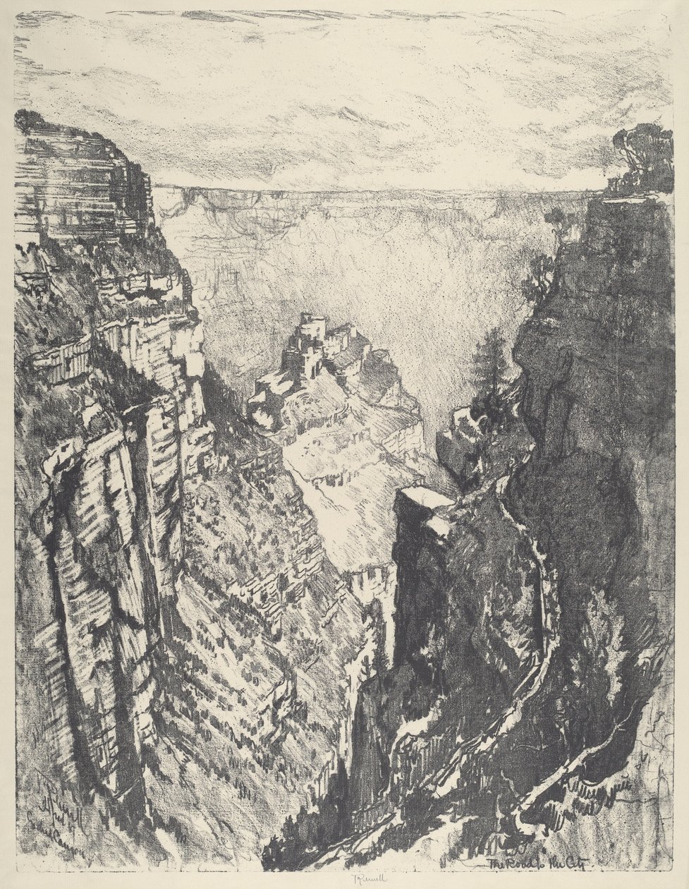 The Bright Angel Trail ، 1912. بواسطة جوزيف بينيل