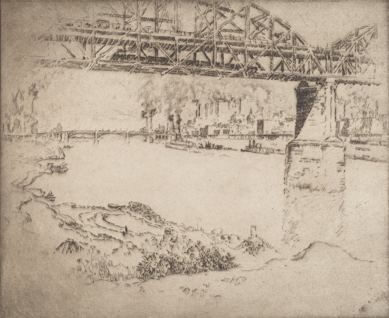 جسر المدينة ، سانت لويس ، 1919. بواسطة جوزيف بينيل