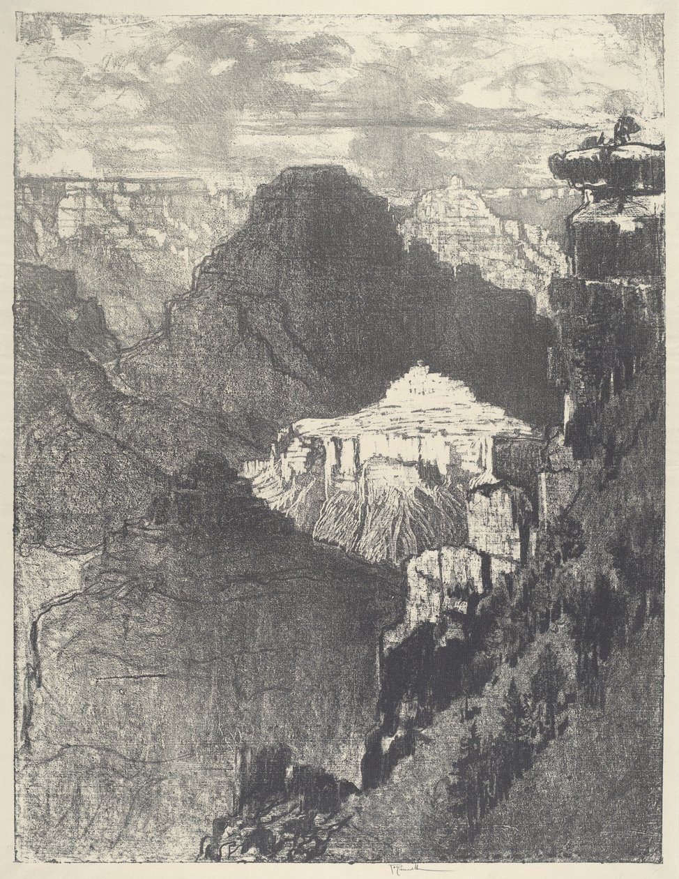 المدينة تحت الجبل الأسود ، 1912. بواسطة جوزيف بينيل