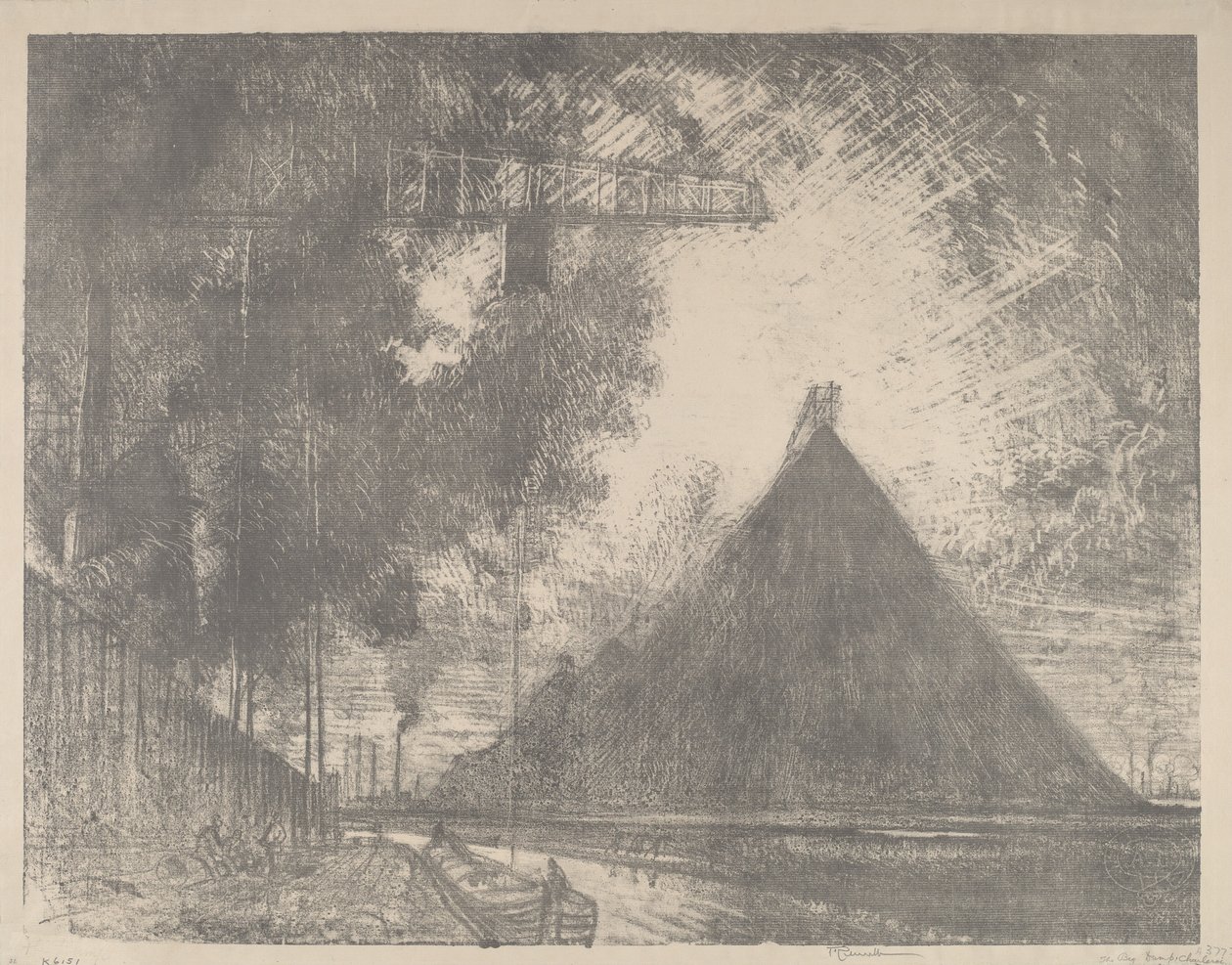 The Dump ، شارلروا ، 1911. بواسطة جوزيف بينيل