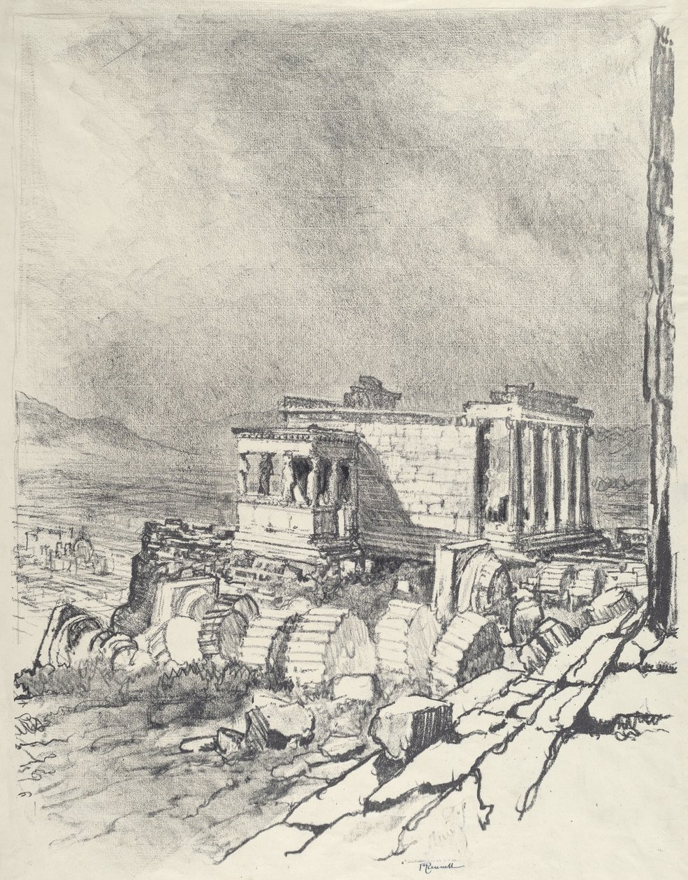 Erechtheum ، 1913. بواسطة جوزيف بينيل