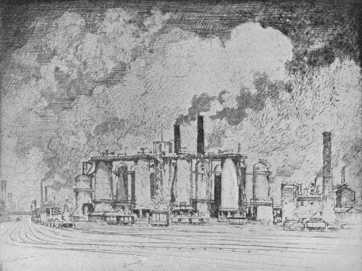 السحابة البيضاء العظيمة ، ليدز ، c1910 بواسطة جوزيف بينيل