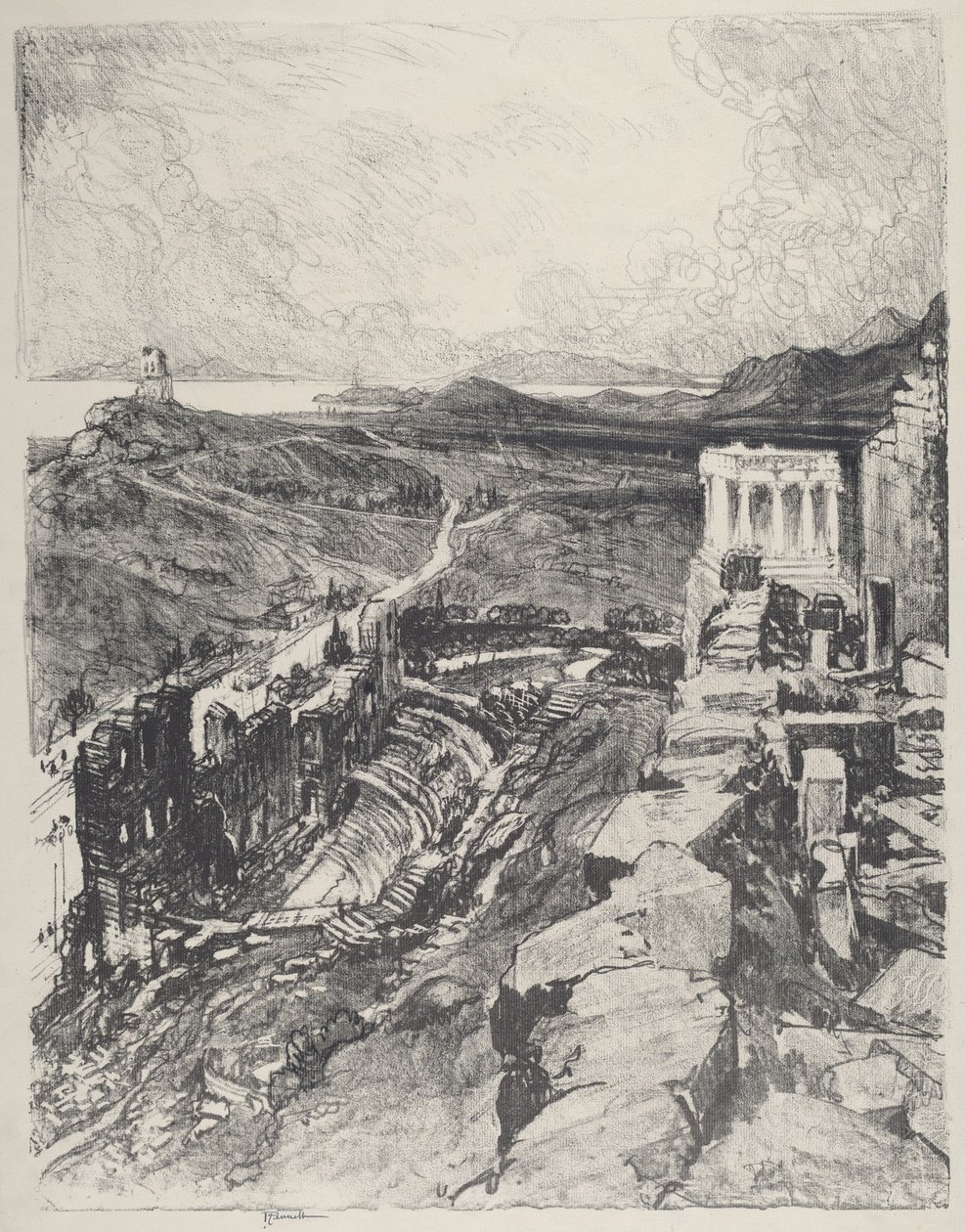 أوديون ، أثينا ، 1913. بواسطة جوزيف بينيل
