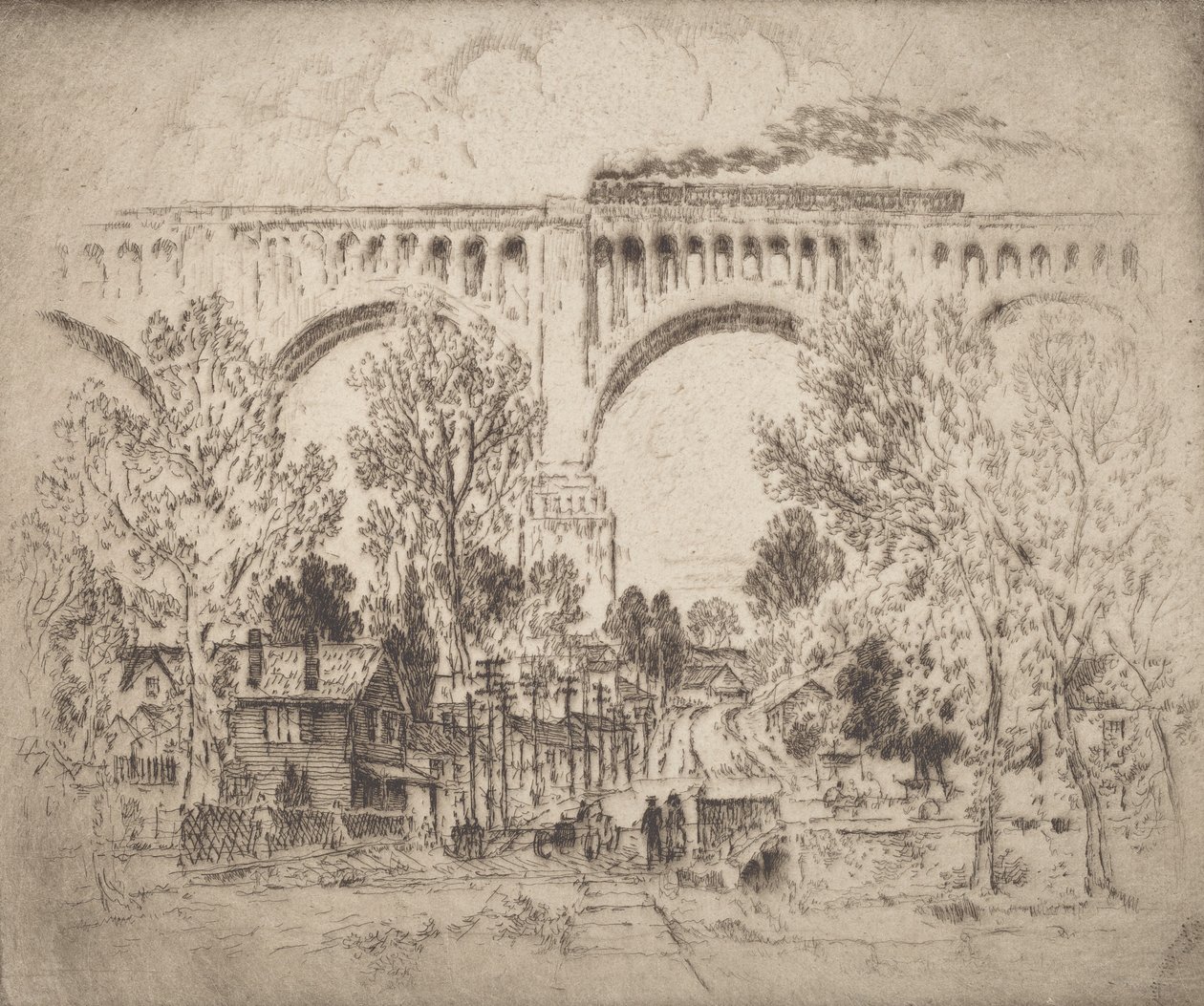 الجسر ، D. ، L. & W. في نيكلسون ، بنسلفانيا ، 1919. بواسطة جوزيف بينيل