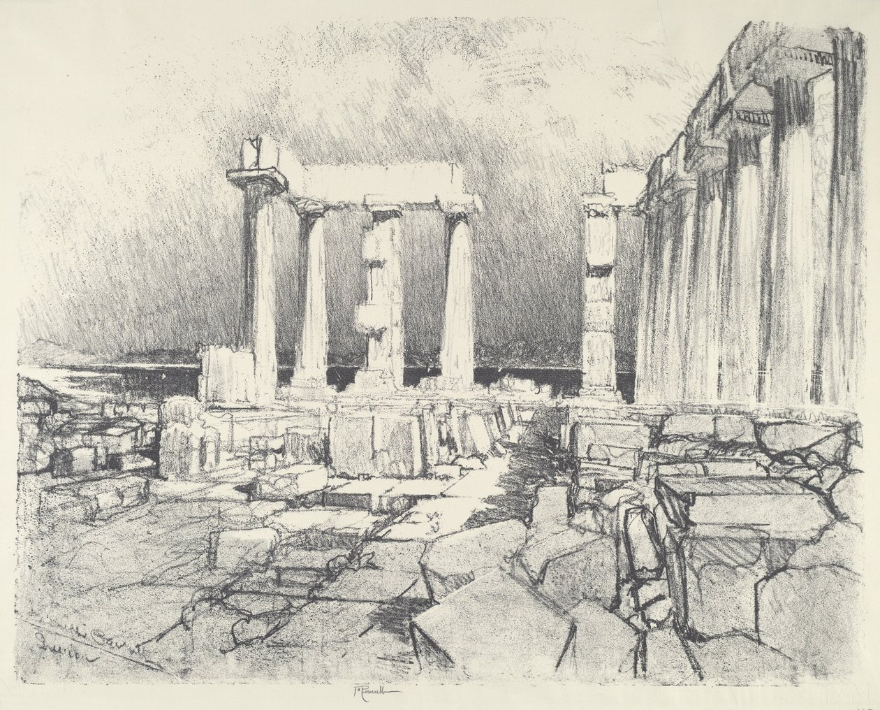 بحر النبيذ المظلم ، Sunium ، 1913. بواسطة جوزيف بينيل
